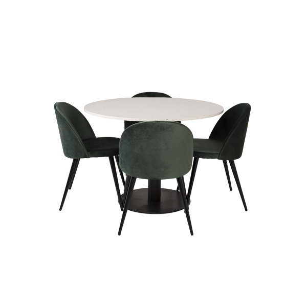 Canora Grey Withernsea Dining Set with 4 Chairs Wayfair.ie